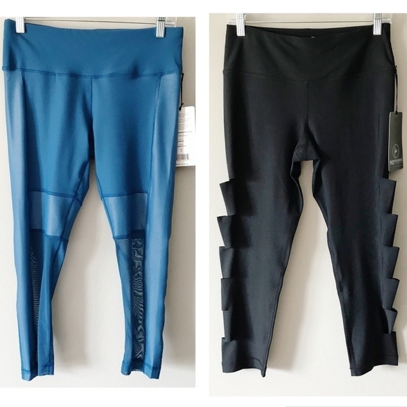 TWO PAIRS 90 Degree by Reflex Athletic Leggings M - Picture 1 of 12